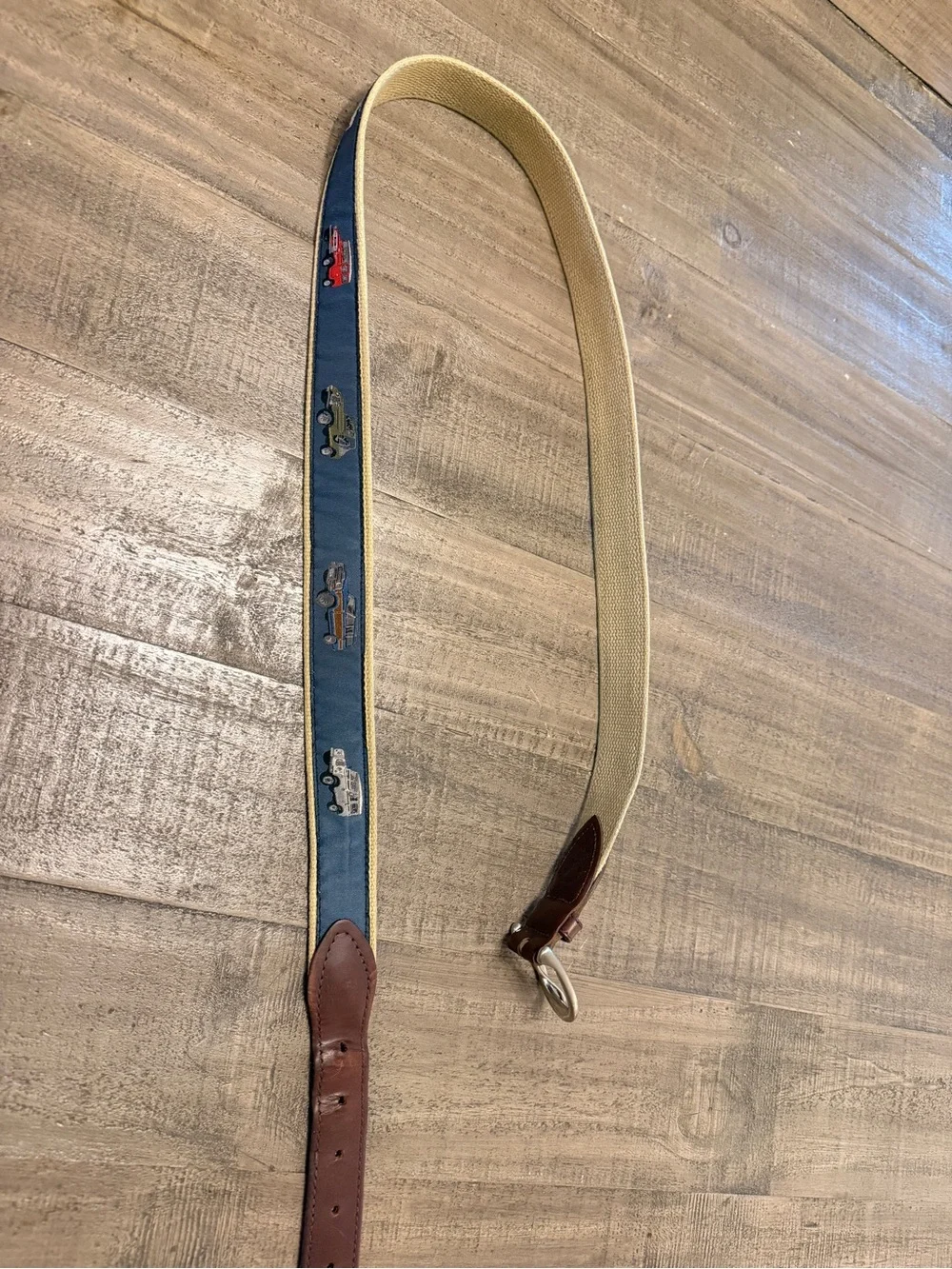 Belted Cow  Vintage 4x4 Jeep Bronco Belt 44’’ Full Grain Leather, Brass buckle